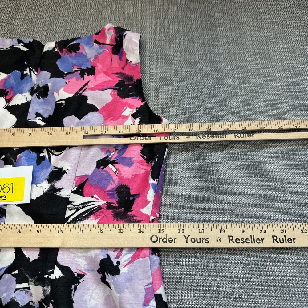 New Black Label Evan-Picone Floral Sheath Dress Size 2‎ Party Wedding Event - Picture 9 of 11
